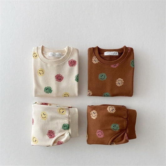 Pomkin Happy Smiley Sweatshirt & Jogger Pants- Set