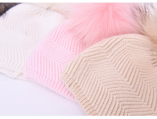 Pomkin Herringbone Mini Pom Hat