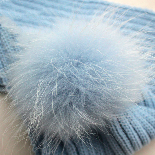 Pomkin Icy Blue Pomkin Hat & Scarf Set