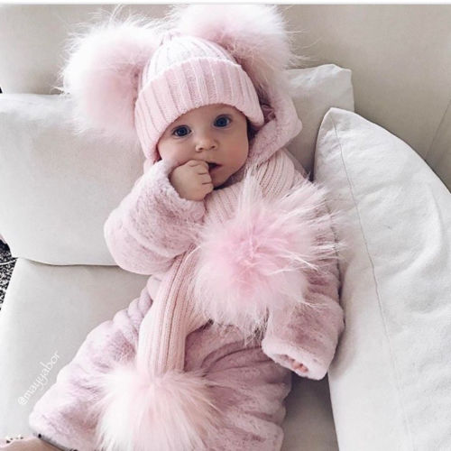 pomkin Kids Pink Pomkin Hat + Scarf Set