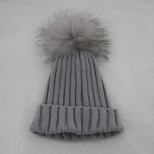 Pomkin Light Grey Fur Pomkin Hat