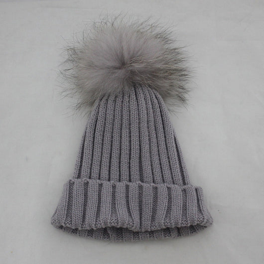 pomkin Light Grey Fur Pomkin Hat