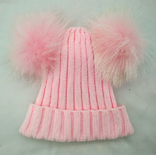 Pomkin Mini Pink Double Pomkin Hat