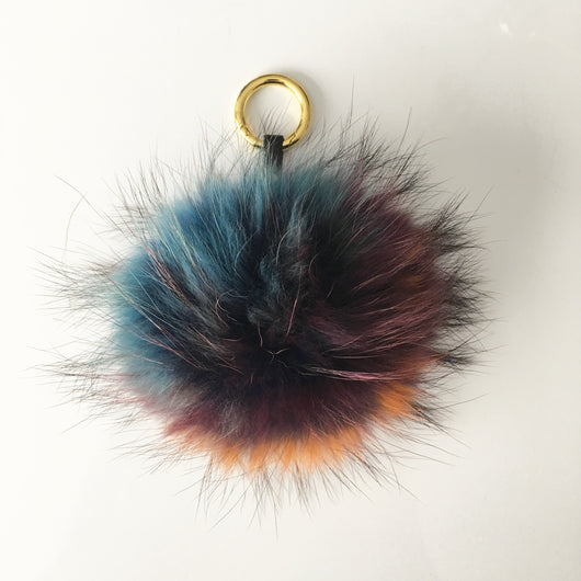 Pomkin Multicolor Fur Pom Keychain