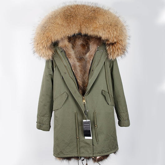 Pomkin Natural Fur Green Parka