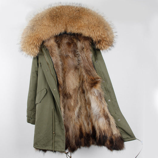 pomkin Natural Fur Green Parka
