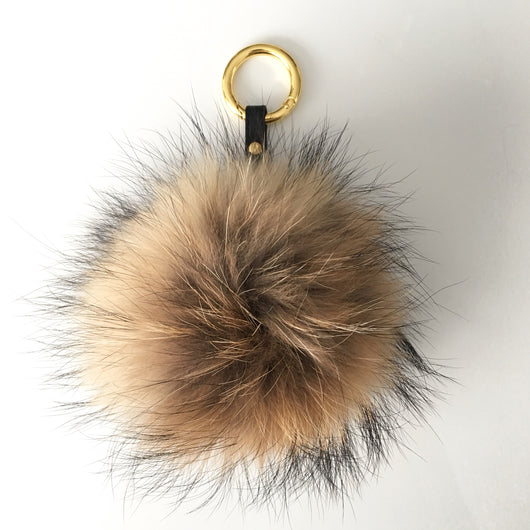 Pomkin Natural Fur Pom Keychain