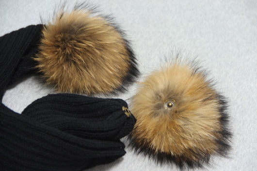 Pomkin Natural Fur Pom Pom