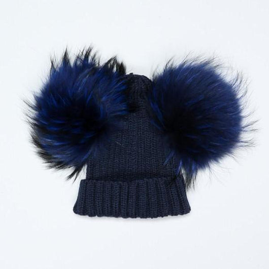 Pomkin Navy Double Pomkin Hat