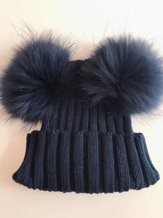 Pomkin Navy Double Pomkin Hat