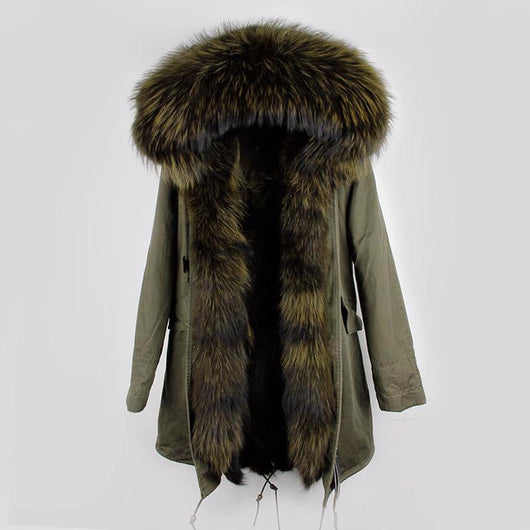 pomkin Olive Green Fur Parka