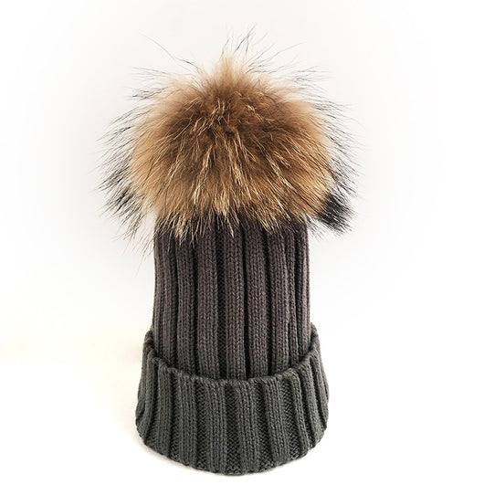Pomkin Original Dark Grey Fur Pomkin Hat