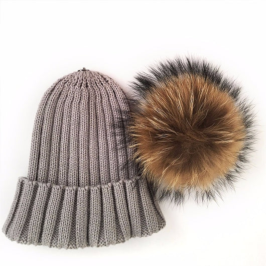 Pomkin Original Light Grey Fur Pomkin Hat