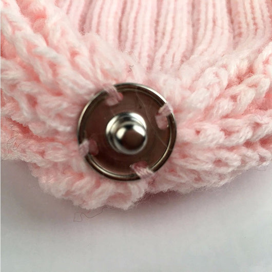 Pomkin Original Pink Natural Fur Pomkin Hat