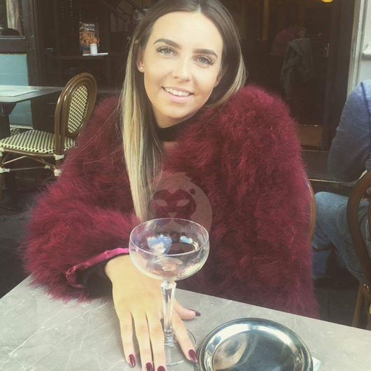 Pomkin Ostrich Feather Jacket - Red Wine