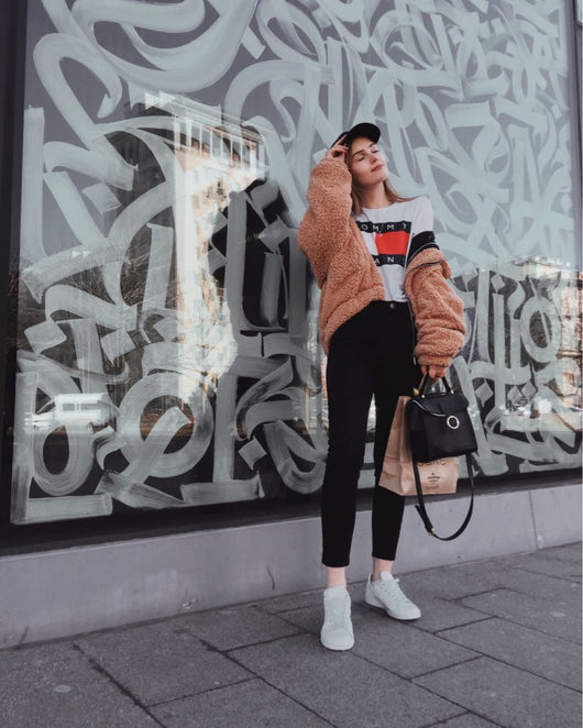 Pomkin Oversized Teddy Bear Zipup Jacket - Camel