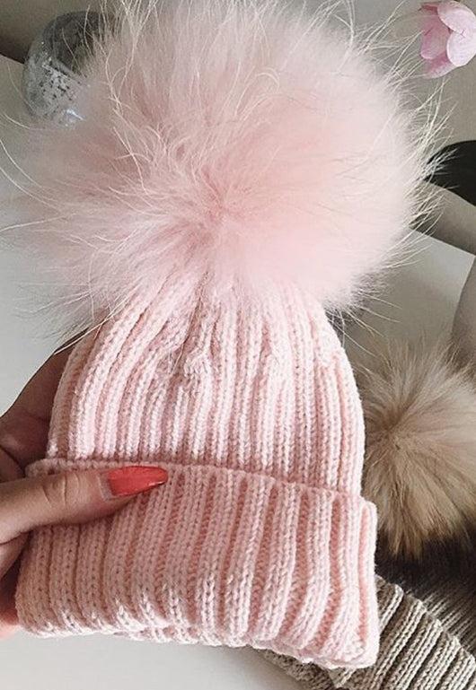 Pomkin Pink Fur Pom Pom