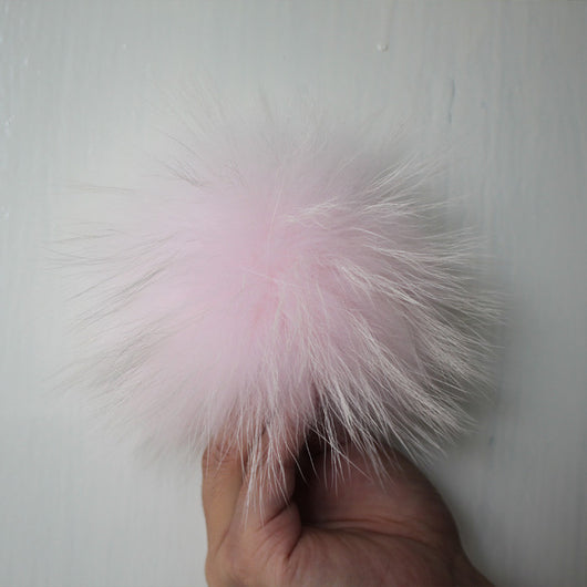 pomkin Pink Fur Pom Pom