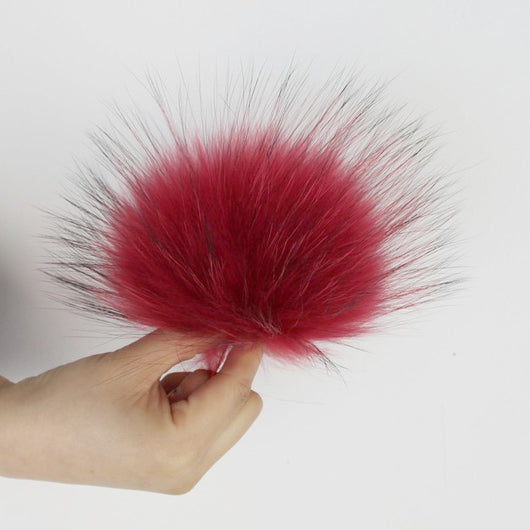 Pomkin Red Fur Pom Pom