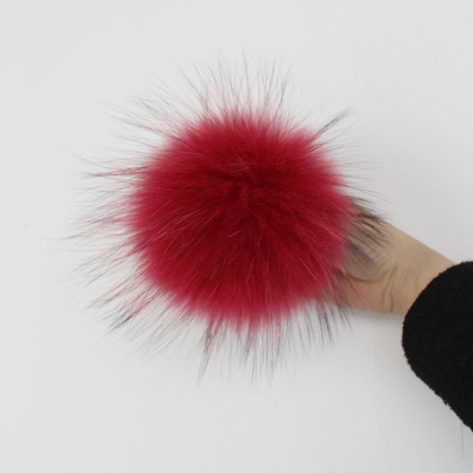 pomkin Red Fur Pom Pom