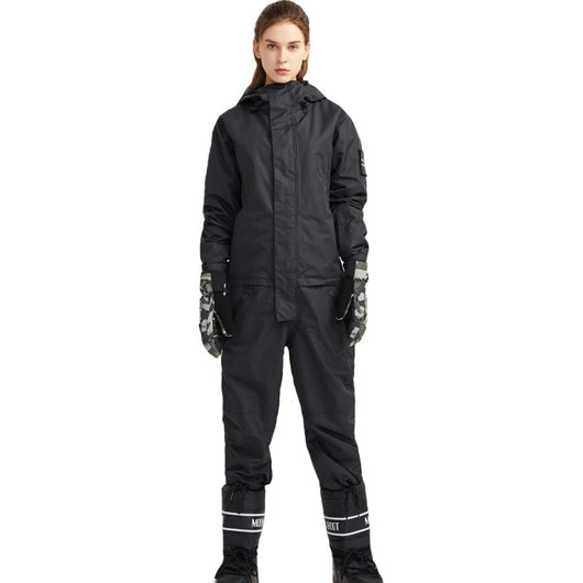 Pomkin Ski Snowboard Jumpsuit One Piece Set - Black