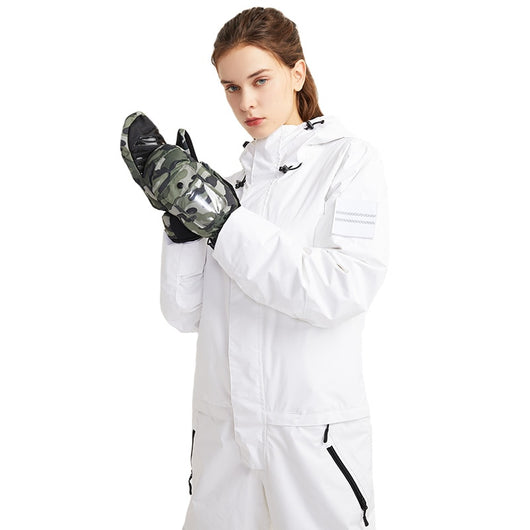 Pomkin Ski Snowboard Jumpsuit One Piece Set - White
