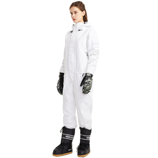 Pomkin Ski Snowboard Jumpsuit One Piece Set - White