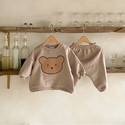 Pomkin Teddy Bear Sweatshirt And Jogger Pants - Set