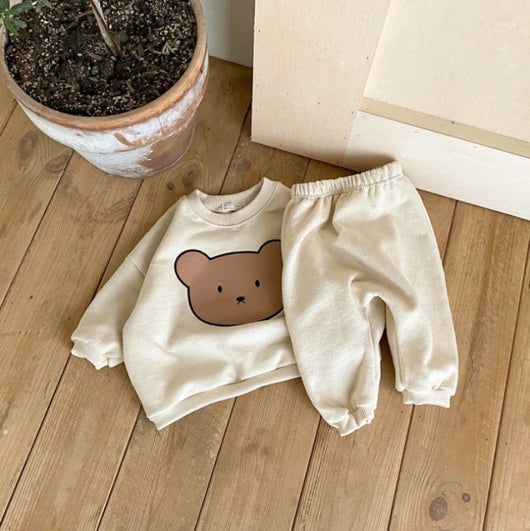 Pomkin Teddy Bear Sweatshirt And Jogger Pants - Set