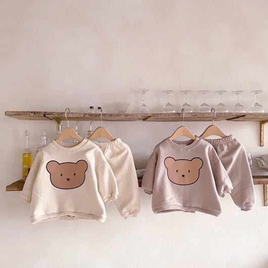 Pomkin Teddy Bear Sweatshirt And Jogger Pants - Set