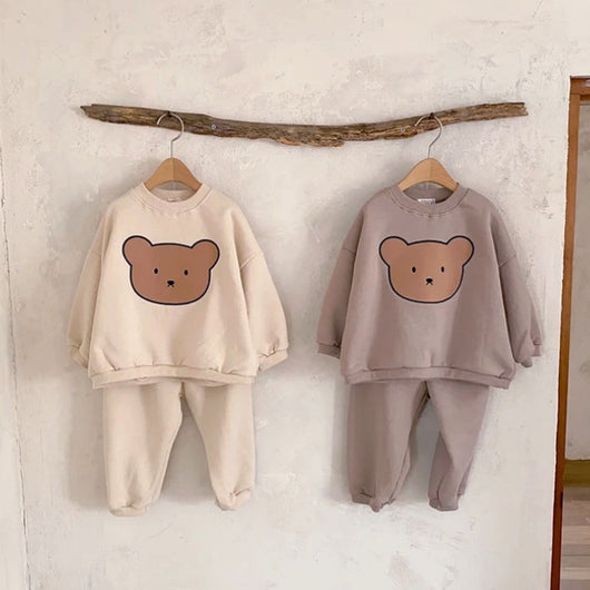 pomkin Teddy Bear Sweatshirt and Jogger Pants - Set
