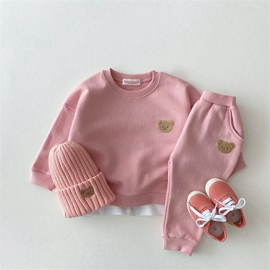 Pomkin Teddy Bear Sweatshirt & Jogger Pants- Set