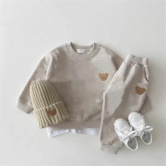Pomkin Teddy Bear Sweatshirt & Jogger Pants- Set