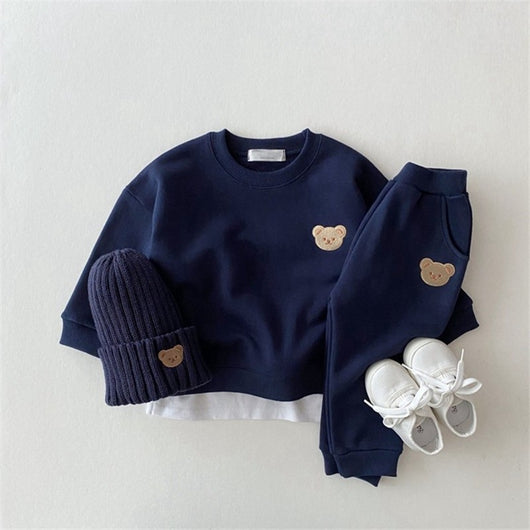 pomkin Teddy Bear Sweatshirt & Jogger Pants- Set
