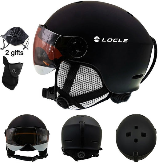 Pomkin Unisex Ski Helmet With Goggles