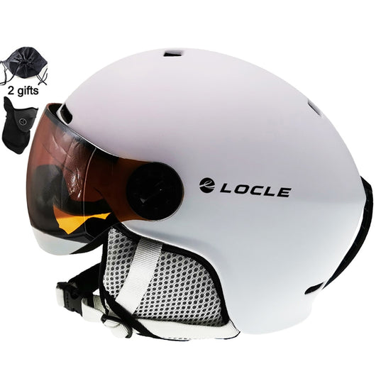 pomkin Unisex Ski Helmet with Goggles