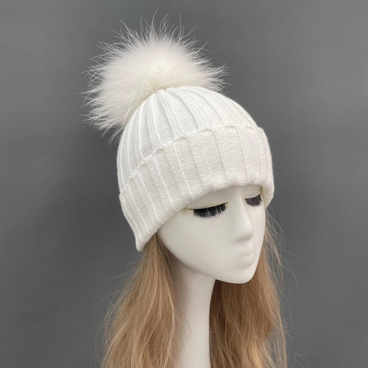 Pomkin White Fur Pomkin Hat