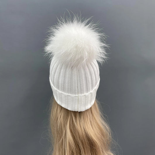 Pomkin White Fur Pomkin Hat