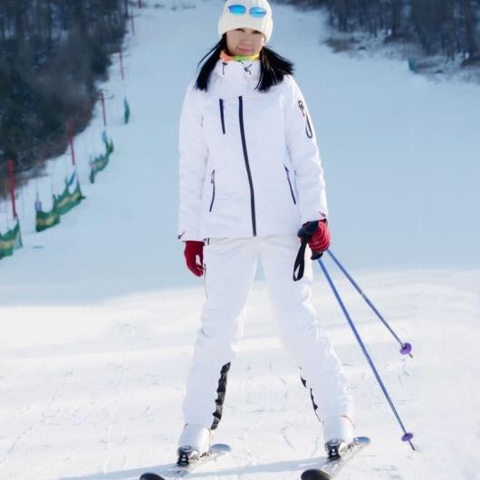 pomkin Women White Ski Set