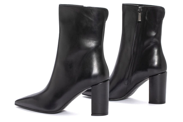 Pons Quintana APRIL BABY CALF BLACK HEEL ANKLE BOOT