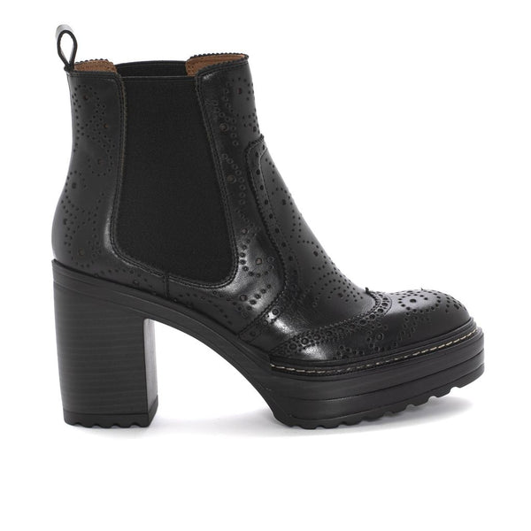 pons quintana BLACK BABY CALF OLIVIA HEEL ANKLE BOOT