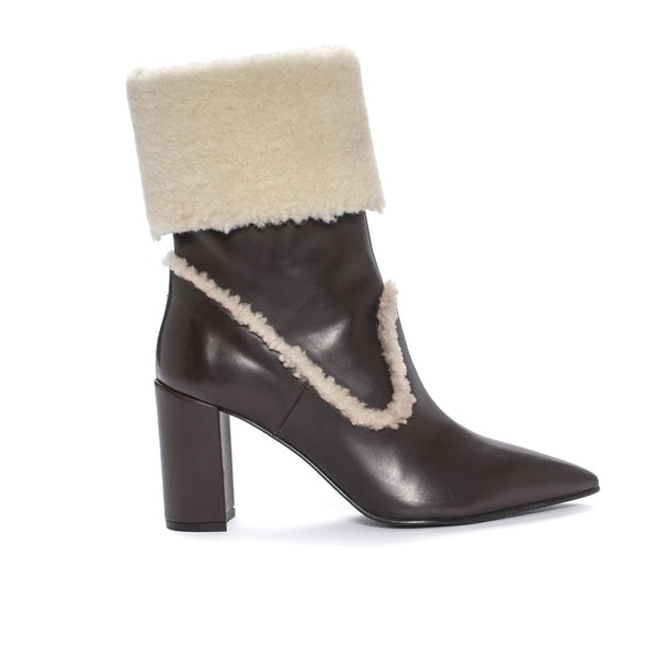 Pons Quintana BOOT HEEL APRIL BABY CALF EXPRESS + MOUTON BEIGE