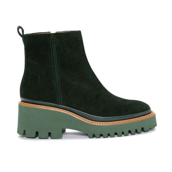 pons quintana CARMEN VELOUR BOSQUE PLATFORM ANKLE BOOT