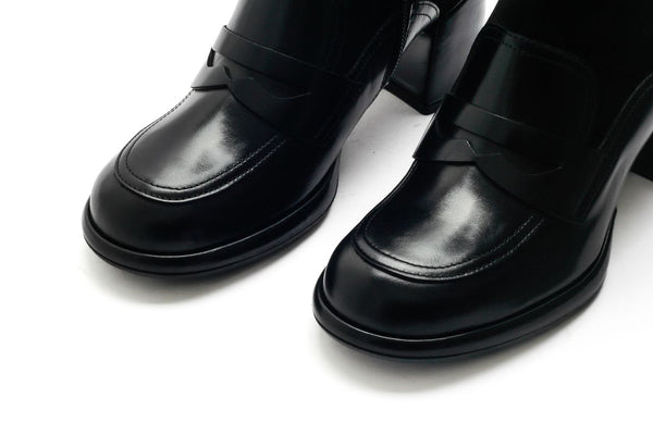 Pons Quintana EMILIA NEPAL HEEL ANKLE BOOT + BLACK SUEDE