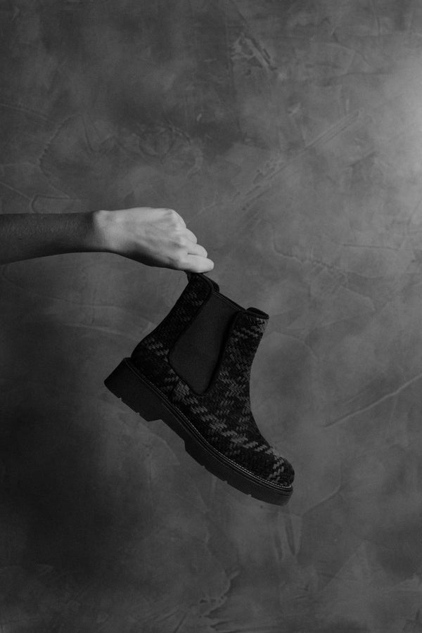 Pons Quintana JIMMY GLASGOW BLACK PLATFORM ANKLE BOOT C/3