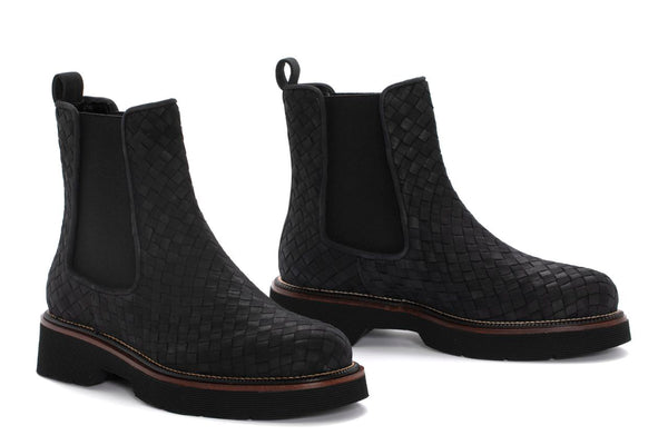 Pons Quintana JIMMY PLATFORM ANKLE BOOT BLACK SUEDE