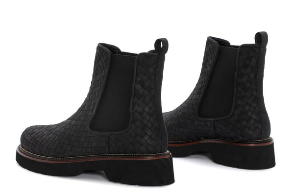 Pons Quintana JIMMY PLATFORM ANKLE BOOT BLACK SUEDE