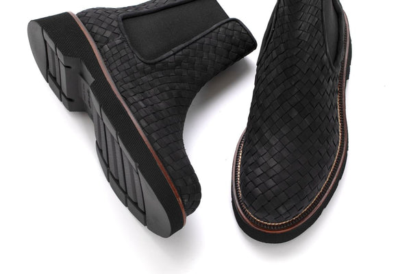 Pons Quintana JIMMY PLATFORM ANKLE BOOT BLACK SUEDE