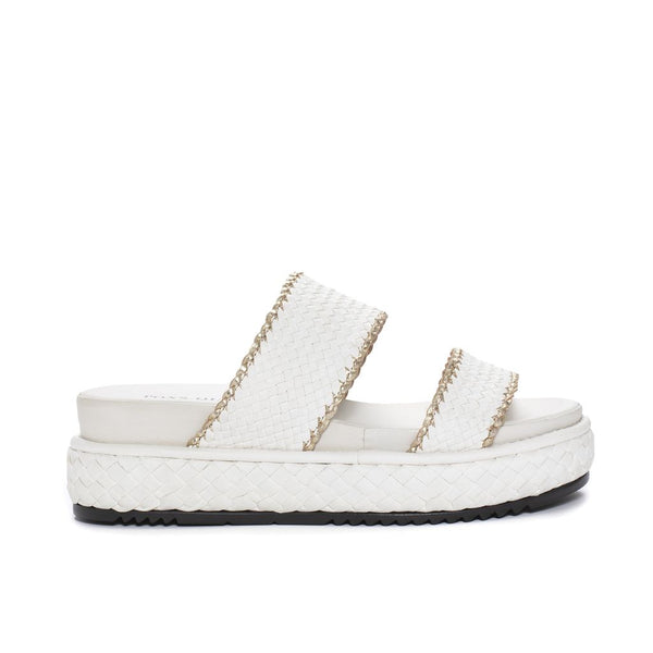 pons quintana MAIKA WET MILK/PLATINO PLATFORM SANDAL