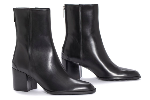 Pons Quintana MEGHAN BABY CALF BLACK HEEL ANKLE BOOT